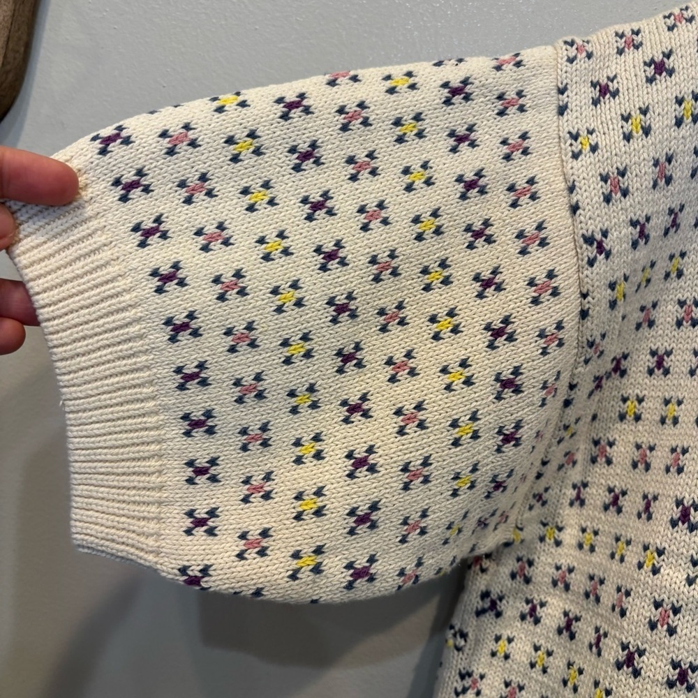 Vintage Eddie Bauer Geometric Knitted Sweater Top Women’s Size Large - Picture 5 of 11